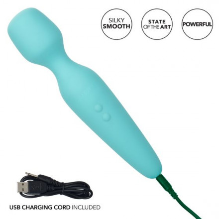 Голубой wand-вибромассажер They-ology Vibrating Intimate Massager 
