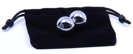 Серебристые вагинальные шарики Gleam Stainless Steel Kegel Balls 