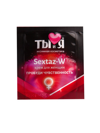 Возбуждающий крем для женщин Sextaz-W в одноразовой упаковке - 1,5 гр. 