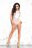 Полупрозрачное боди Emma с вставкой из wet-look материала 