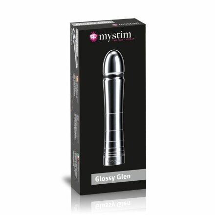 Фаллоимитатор для электростимуляции Glossy Glen Dildo - 14 см. 
