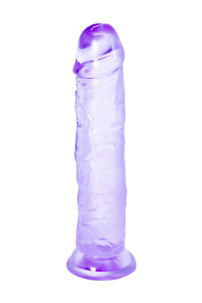 Фиолетовый фаллоимитатор Distortion - 18 см. 