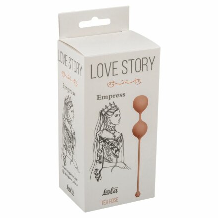 Нежно-розовые вагинальные шарики Love Story Empress Tea Rose 