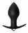 Чёрная анальная вибропробка Bulb Anal Plug - 10 см. 