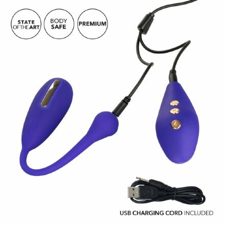 Фиолетовый шарик с электростимуляцией и вибрацией Intimate E-Stimulator Remote Kegel Exerciser 