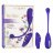 Фиолетовый шарик с электростимуляцией и вибрацией Intimate E-Stimulator Remote Kegel Exerciser 