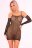 Эротическое платье с длинным рукавом Bad Intentions Fishnet Mini Dress 