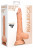 Телесный фаллоимитатор Realistic Dildo With Balls  - 17 см. 