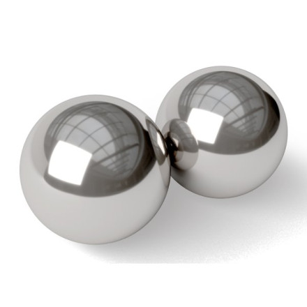 Серебристые вагинальные шарики Stainless Steel Kegel Balls 