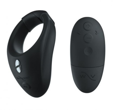 Черное эрекционное кольцо для ношения We-Vibe Bond 
