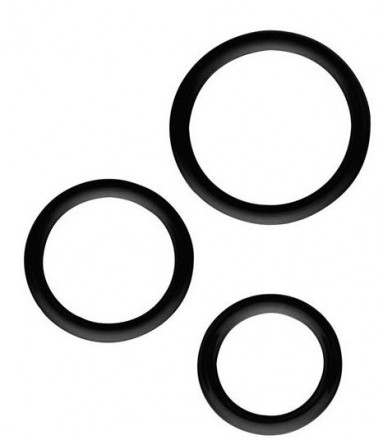 Набор из 3 эрекционных колец SILICONE COCKRINGS 