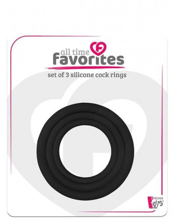 Набор из 3 эрекционных колец SILICONE COCKRINGS 