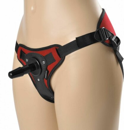 Красно-черные трусики с плугом Dual Peak размера L-XL 