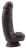 Коричневый фаллоимитатор DUAL DENSITY DILDO на присоске - 17 см. 