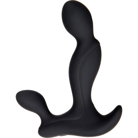 Черный вибростимулятор простаты Adam s Vibrating Triple Probe - 12,1 см. 