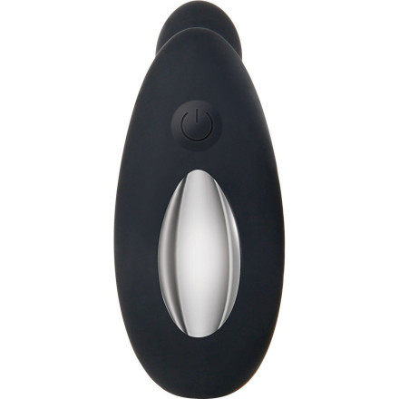 Черный вибростимулятор простаты Adam s Vibrating Triple Probe - 12,1 см. 