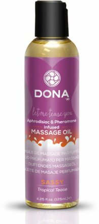 Массажное масло с феромонами DONA Sassy Tropical Tease - 125 мл. 