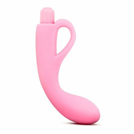 Розовый изогнутый стимулятор LUXE FREYA PINK - 17,7 см. 