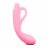 Розовый изогнутый стимулятор LUXE FREYA PINK - 17,7 см. 