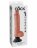 Телесный вибромассажер 10&quot; Vibrating Cock with Balls - 25,4 см. 
