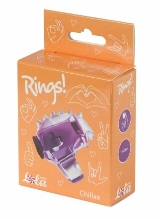 Фиолетовая насадка на палец Rings Chillax 