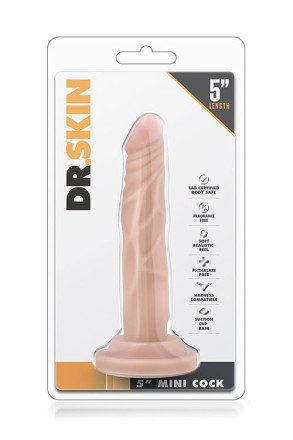 Телесный фаллоимитатор-реалистик 5 Inch Mini Cock на присоске - 14,6 см. 