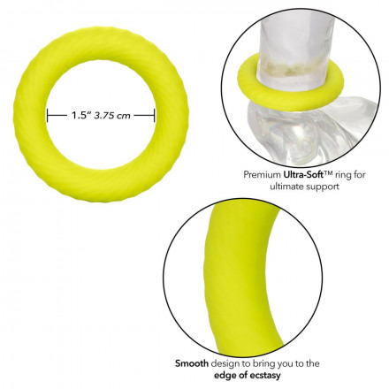 Лаймовое эрекционное кольцо Link Up Ultra-Soft Edge 