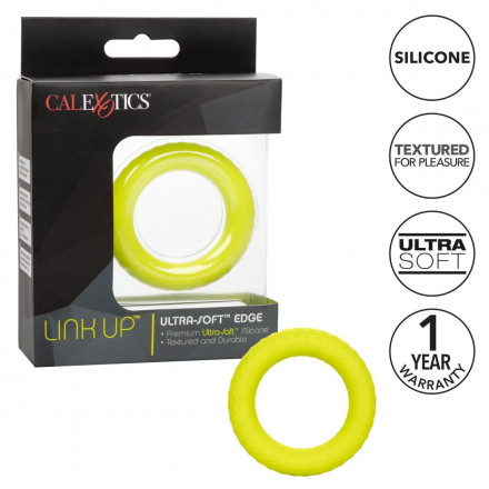 Лаймовое эрекционное кольцо Link Up Ultra-Soft Edge 