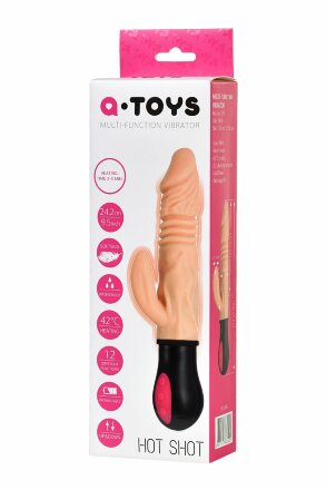 Реалистичный вибратор A-Toys с функцией Up-Down - 24,2 см. 