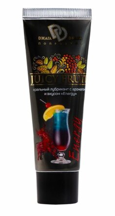 Интимный гель-смазка JUICY FRUIT с ароматом энергетика - 30 мл. 