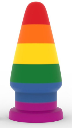 Радужный анальный плаг 6 Prider Anal Plug - 15 см. 