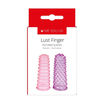 Набор из 2 насадок на пальцы Lust Fingers Sleeve 