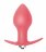 Розовая анальная вибропробка Bulb Anal Plug - 10 см. 