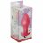 Розовая анальная вибропробка Bulb Anal Plug - 10 см. 