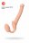 Телесный безремневой страпон Silicone Bendable Strap-On S 
