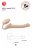 Телесный безремневой страпон Silicone Bendable Strap-On S 