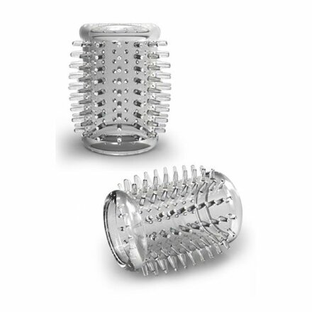 Прозрачная насадка с шипами STAY HARD COCK SLEEVE 01 CLEAR 