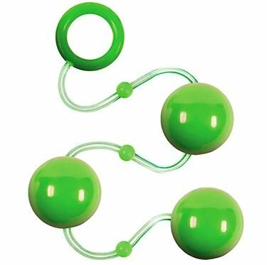 Зеленые анальные шарики Renegade Pleasure Balls 