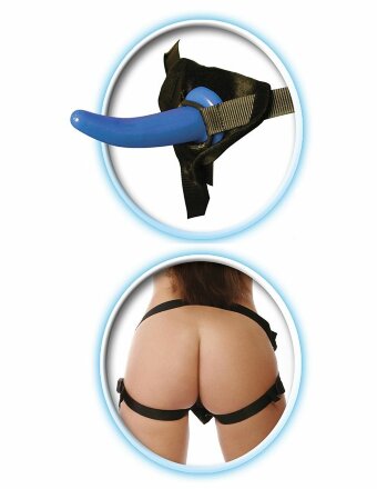 Женский страпон для анальной стимуляции партнёра Beginner&#039;s Strap-On for Him - 11,5 см. 