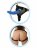Женский страпон для анальной стимуляции партнёра Beginner&#039;s Strap-On for Him - 11,5 см. 
