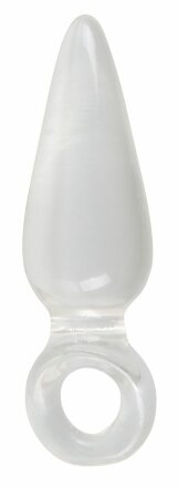 Анальная втулка с колечком на пальчик Finger Plug - 9,5 см. 