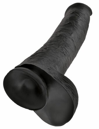 Чёрный фаллоимитатор-гигант 15&quot; Cock with Balls - 40,6 см. 