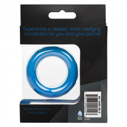 Синее эрекционное кольцо Link Up Ultra-Soft Max 