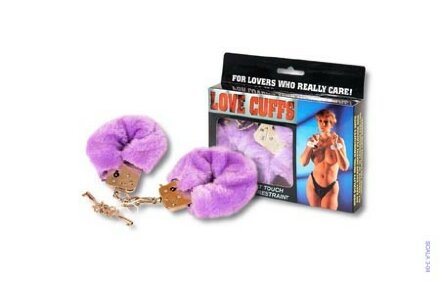 Меховые наручники FURRY FUN CUFFS PURPLE PLUSH 