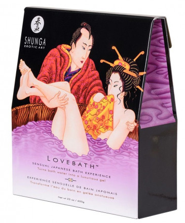 Соль для ванны Lovebath Sensual lotus, превращающая воду в гель - 650 гр. 