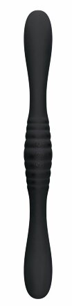 Черный двойной вибромассажер 2FER Dual Massager - 36 см. 