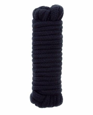 Чёрная веревка для связывания BONDX LOVE ROPE - 5 м. 