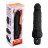 Черный вибратор-реалистик с клиторальными лепестками 7  Realistic Vibrator - 21,5 см. 