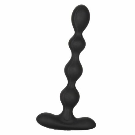 Черный анальный вибростимулятор Eclipse Slender Beads - 17,75 см. 
