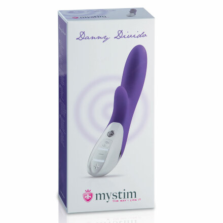 Фиолетовый вибратор Mystim Danny Divido - 27 см. 
